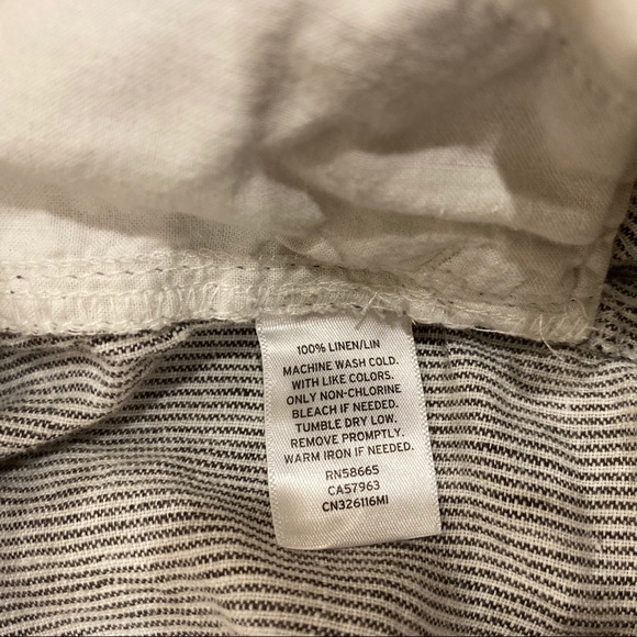 CASLON Drawstring Linen Pants. - Picture 5 of 7